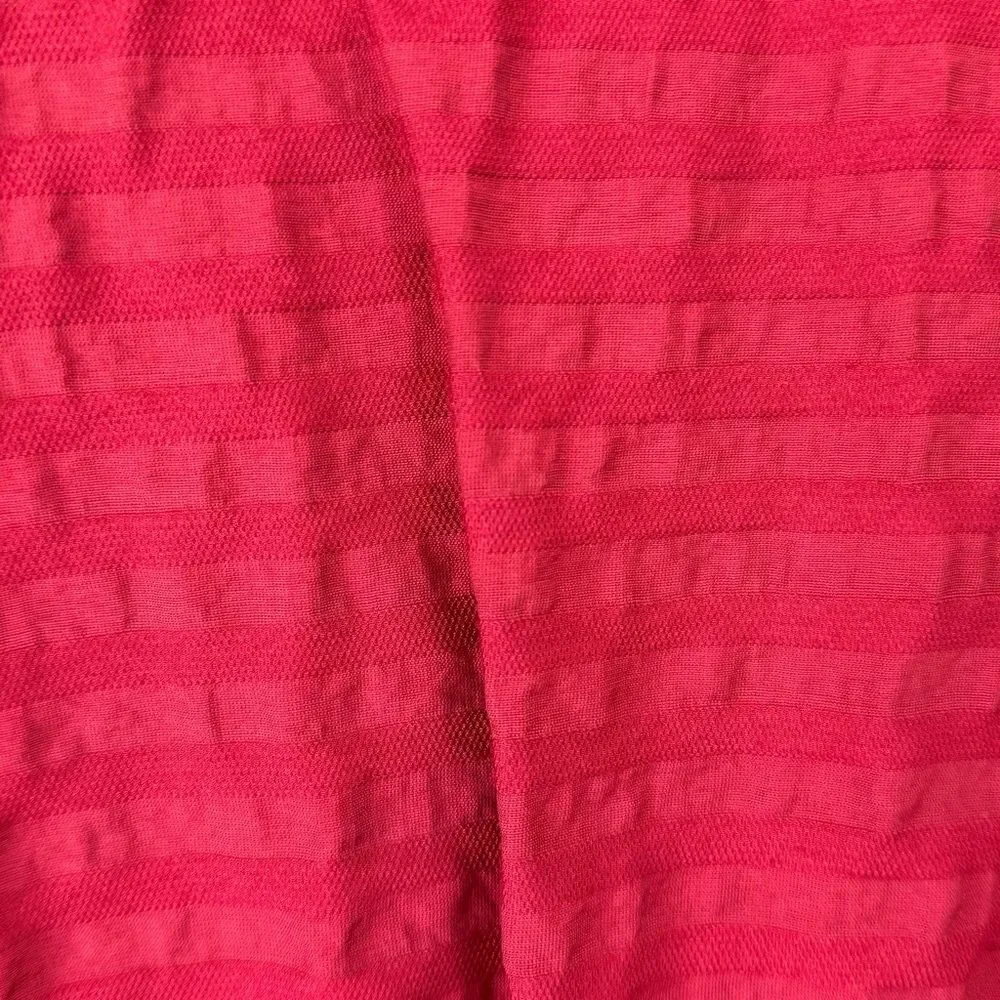 Loft striped wrap cropped v back elegant top puff sleeve casual blouse XS